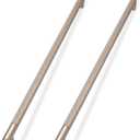 KOMOTIA 10 Pack Champagne Bronze Cabinet Pulls knurled 10 Inch Hole Centers Kitchen Cabinet Handles Drawer Pulls Cabinet Hardware