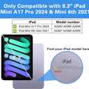 ProCase Smart Case for iPad mini 7 A17 Pro 2024/iPad Mini 6 2021 8.3 Inch iPad mini 7th/6th Gen Case, Hard Back Cover for iPad mini 8.3" 7th Gen A2995/A2996/A2993/6th Gen A2567 A2568 A2569 -Navy