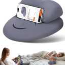 Phone Stand Pillow, Soft Memory Foam Cell Phone Holder for Bed, Couch & Home, Hand Rest Pillow for Gaming & Phone Use, Relieve Wrist & Hand Fatigue, Premium Gift Box Packaging