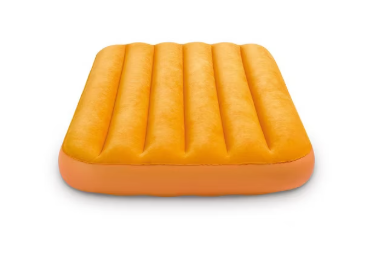 Intex 66803EP Cozy Kidz Inflatable Airbed: Fiber-Tech Velvety Soft Surface Carry Bag Included Color May Vary 34.5" x 62" x 7", Yellow  Intex 66803EP Cozy Kidz Inflatable Airbed: Fiber-Tech Velvety Soft Surface Carry Bag Included Color May Vary 34.5" x 62" x 7", Yellow