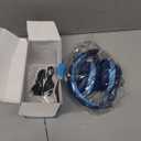 iClever BTH12 Kids Bluetooth Headphones,Colorful LED Lights Kids Headphones Wireless,74/85dBA Safe Volume,85H Playtime,Fast Charging,Bluetooth 5.2,Over Ear,Built-in Mic for iPad/Tablet/Airplane,Blue