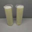 14" x 4" Large Outdoor Candles, Waterproof Flickering LED Flameless Candles with Timer, Battery Operated Candles with Remote Control Realistic Fake Pillar for Patio Porch Lanterns, White 2 Pack