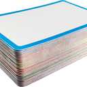 Magnetic Dry Erase Labels - Magnetic Blank Cards with Color Borders, Reusable Magnetic Name Tags - Dry Erase Labels for Home, Office, Classroom