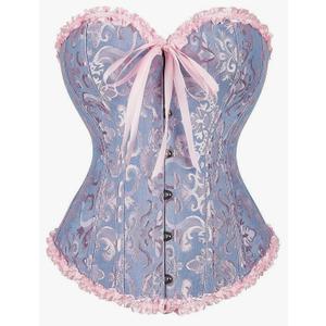 SZIVYSHI Corset Tops for Women, Bustier Shapewear Lingerie, Lace Waist Push Up Bodysuit S