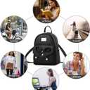 I IHAYNER Girls Bowknot Cute Leather Backpack Mini Backpack Purse for Women (Dark Apricot)