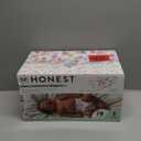 The Honest Company Clean Conscious Diapers for Delicate Skin | Up to 100% Leakproof | Hypoallergenic, Fragrance Free | Girl Prints | Club Box, Size 1 (8-14 lbs), 78 Count (Prints May Vary) (Rose Blossom + Tutu Cute)