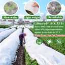 WYRJXYB 10x33FT Plant Covers Freeze Protection Kit, Garden Hoops Kit for Winter, Frost Cloths Plant Blanket Floating Row Cover for Winter Outdoor, Greenhouse Garden Hoop for Raised Bed Snow Protection