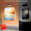 iThird Rechargeable Battery Operated Wall Sconce Set of 2: Wireless Black Wall Lights Battery Powered Magnetic 360 Rotation Cordless Scone Adhesive LED Wall Mount Lamp for Bedroom Reading Picture RV