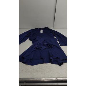 ODASDO Women Dress Blue 2XL