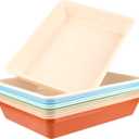 Defresit 12 Pcs Letter Size Flat Storage Paper Trays for Classroom