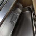 Alpha Living 4 Pack Chafing Dish Full Set  Stainless Steel Catering Chafer with Lids, Pans & Fuel Holders  Buffet Food Warmers for Parties, Events & Weddings  Alpine Gray Handles