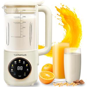 Automatic Nut Milk Maker, 47oz Soy Milk Maker, Almond Milk Maker, Oat, Coconut, Soy, Plant Based Milks, Baby Food, Electric Bean and Nut Milk Machine with Delay Start/ Keep Warm/ Self-Cleaning/ Boil Water