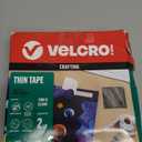 VELCRO Brand Thin Clear Tape | 15 Ft x ¾” | Cut Strips to Length | Home Office or Crafts Fastening Solution | Large Roll, 91325