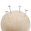 GEXWORLDWIDE GEX 20"-24" Cork Canvas Block Head Mannequin Head Wig Display Styling Head With Mount Hole (Light Brown, 22")