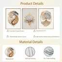 3PCS Tree of Life Cnavas spiritual Wall Art Boho Sacred Geometry Posters Print Art Lotus Zen Pictures Wall Decor Abstract Yin Yang Fall feng Shui Artwork for Living Room Yoga Room Bedroom Home Decoration ( Poster No Frame)