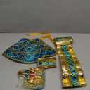 Geyoga 4 Pieces Women's Egyptian Costume Accessories Included Egyptian Princess Headband Snake Headpiece Belt Wristbands