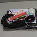 Window Screen Door Repair Kit, 48" x 177" Screen Door Mesh Replacement Kit, Durable Fiberglass Mesh Roll with Tools for Windows Doors Patio and Porch Replacement, Black