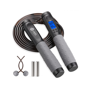 Te-Rich Jump Rope, Weighted Jump Rope for Fitness, Skipping Rope with Counter - Heavy Handles, Adjustable Length - Cordless Jumping Rope for Men Women Kids Fitness Exercise Training