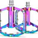 Bike Pedals - 9/16" Bicycle Pedals Platform - 3 Sealed Bearing Bike Pedals, Lightweight Plat Pedals for Road Mountain BMX City Bike (Multi-colored)