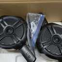 6.5 Marine Speakers Pair, 350W Bluetooth Rechargeable Boat & Wakeboard Tower Speakers, 2 Way Waterproof and Weather Resistant Outdoor Audio Stereo Sound System