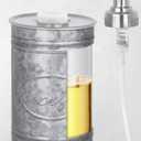 Autumn Alley Adorable Modern Farmhouse Bathroom Accessory for Sink/Vanity - Galvanized Soap Dispenser, Rustic Farmhouse Bathroom Decor