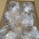 [6 Pack] 27 Ounce Largest Mini Plastic Fish Bowls for Decoration - Fun Sized Fish Bowls for Drinks to Start the Party - Clear Vase for Stunning Centerpieces - Set - Craft Vase Round Clear