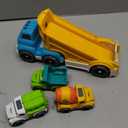 Toddlers Toys Truck for 3 4 5 6 Year Old, Toddler Car Toys Dump Truck Toys and Mixer Cement Toy,Construction Vehicle Toys Set for Kids Christmas Birthday Gifts for Toddler Boy Girl 3-4