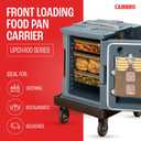 Cambro Insulated Food Pan Carrier - Electric Hotbox for Catering Transport & Serving - UPCH400 Series (Granite Gray)