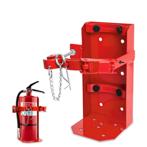 Fire Extinguisher Mount for 5 lb & 10 lb Extinguishers– Heavy-Duty ST12 Steel Wall Bracket, Rust-Resistant Powder-Coated Finish, Adjustable Straps, Replaces Amerex 809, Ideal for Home, School, Garage