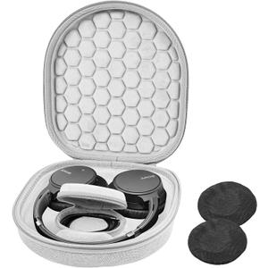 ProCase Hard Case for Sony WH-CH720N/ WH-CH710N/ WH-CH520/ WH-CH510/ WH-1000XM5/ WH-1000XM4/ WHXB910N/ Bose 700 Noise Cancelling Wireless Headphones, Travel Carrying Bag with 2 Dust Covers -Grey