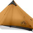 Night Cat Ultralight Tent 1 Person for Professional Backpacker Hiker 2 LBS Only Lanshan Backpacking Bivvy Ground Tent Heavy Rain Waterproof Trekking Pole Not Included (Khaki)