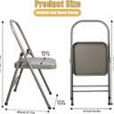 INNOLIFE Modern Minimalist Yoga Chair, Foldable & Space-Saving, 300 lbs Capacity, Grey, 18 inches x 17 inches x 30 inches