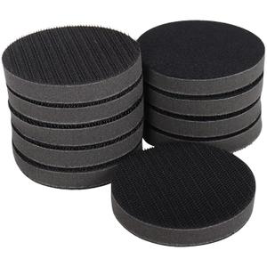 3 Inch (75mm) Soft Foam Interface Sponge Pad 10 Pack 3" Hook and Loop Replacement Orbital Sander Pad for 3 Inch Random Orbital Sander Car Auto Body Sanding Discs Backing Cushion Pads