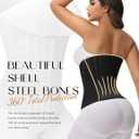 SHAPSHE Waist Trainer for Women Tummy Control Waist Cincher Corset Sport Workout Body Shaper Postpartum Belly Band Gym (Black, S)