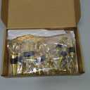 Buryeah 60 Set Heart Shaped Wine Stoppers Bulk Wedding Party Favors Love Design Beverage Bottle Stoppers with Sheer Bags, Labels, Ropes for Engagement Bridal Shower Gifts(Gold) (Gold)