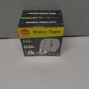 2 x VUBOJO 2 Rolls Double Sided Tape Heavy Duty - 240" x 1.0" & 0.5" -Removable Nano Double Sided Adhesive Tape, Clear Mounting Tape Picture Hanging Adhesive Strips (20FT)