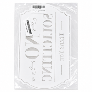 Large Reusable NO Soliciting NO Loitering NO TRESPASSING Stencil for Painting on Wooden Plaque, Wall, Fence - DIY Security & Warning Signage