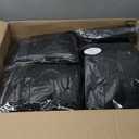 10 Packs Round Cocktail Table Skirt 32"x 43" Black Spandex Stretch Cocktail Table Skirt Cocktails Tablecloth with Wavy Drapes, Spandex Fitted High Top Tables Covers for Wedding Bar Banquet Party