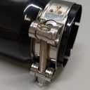 Car Exhaust Tip Tail Pipe Compatible for Toyota Tacoma 2005-2023, Anti-Corrosion 2.8'' Inlet 3.54'' Outlet 8.5'' Length Black Stainless Steel