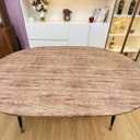 Pioggia Oval Vinyl Fitted Tablecloth with Flannel Backing Elastic Table Cloth Waterproof Oil-Proof Plastic Table Cover Best for Up to 48" x 68"