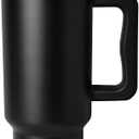 Simple Modern 40 oz Trek Tumbler with Handle and Straw Lid | Cup Holder Friendly Insulated Stainless Steel Travel Mug | Midnight Black