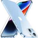 Redpepper for iPhone 14 Plus Case[Not-Yellowing] Shock-Absorbing,Anti-Scratch and Crystal Clear with 1 Pcs Tempered Glass Screen Protector for 6.7 inch-Clear 2 PACK