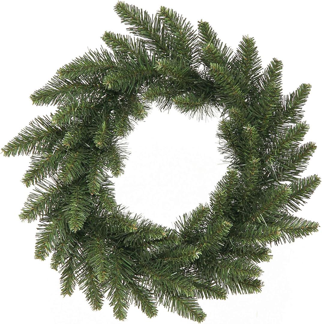 Vickerman 16" Camdon Fir Artificial Christmas Wreath - Unlit - Pack of 2 - Faux Holiday Wreath - Indoor Seasonal Home Decor - Reliable and Durable - Realistic Looking Wreath (Green)