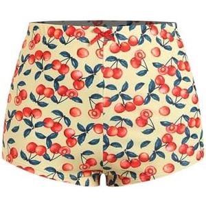 ZAFUL Women's Swim Shorts High Waisted Bow Gingham Floral Print Boyshorts Bathing Suit Swimsuit Bottoms Board Shorts, Small