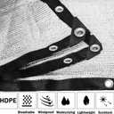 85% Aluminet Shade Cloth with Grommets 13 x 16FT Reflective Sun Shade Tarp