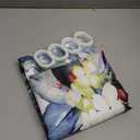 Gibelle Long Shower Curtain 72 x 78, Green Eucalyptus Leaves Shower Curtain, Watercolor Floral Plant Bathroom Curtains Shower Set