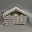 Christmas Wooden Advent Calendar Desktop Decor 24 Drawers for Ornaments