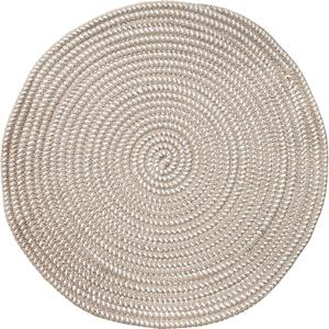 Hand Woven 2 ft Round Area Rug for Living Room, Bedroom & Study Carpet Chair Base Mat Pad Vase Cushion- 2' Round, Light Camel