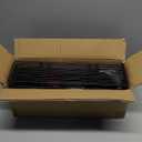 6-Tier Over The Door Spice Rack, Large-Capacity Adjustable Hanging Pantry Organizer 3 Size Baskets, No-Sway No-Drill Door Mount, Heavy-Duty Rustproof Steel, 15.75 Wide, Black