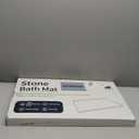 Stone Bath Mat Diatomaceous Earth Shower Mat Non-Slip Super Absorbent Diatomite Stone Mats for Bathroom Floor Quick-Drying Easy to Clean (24''*16'' Grey)